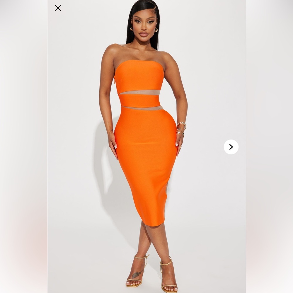 Vibrant Orange Women's Skirt